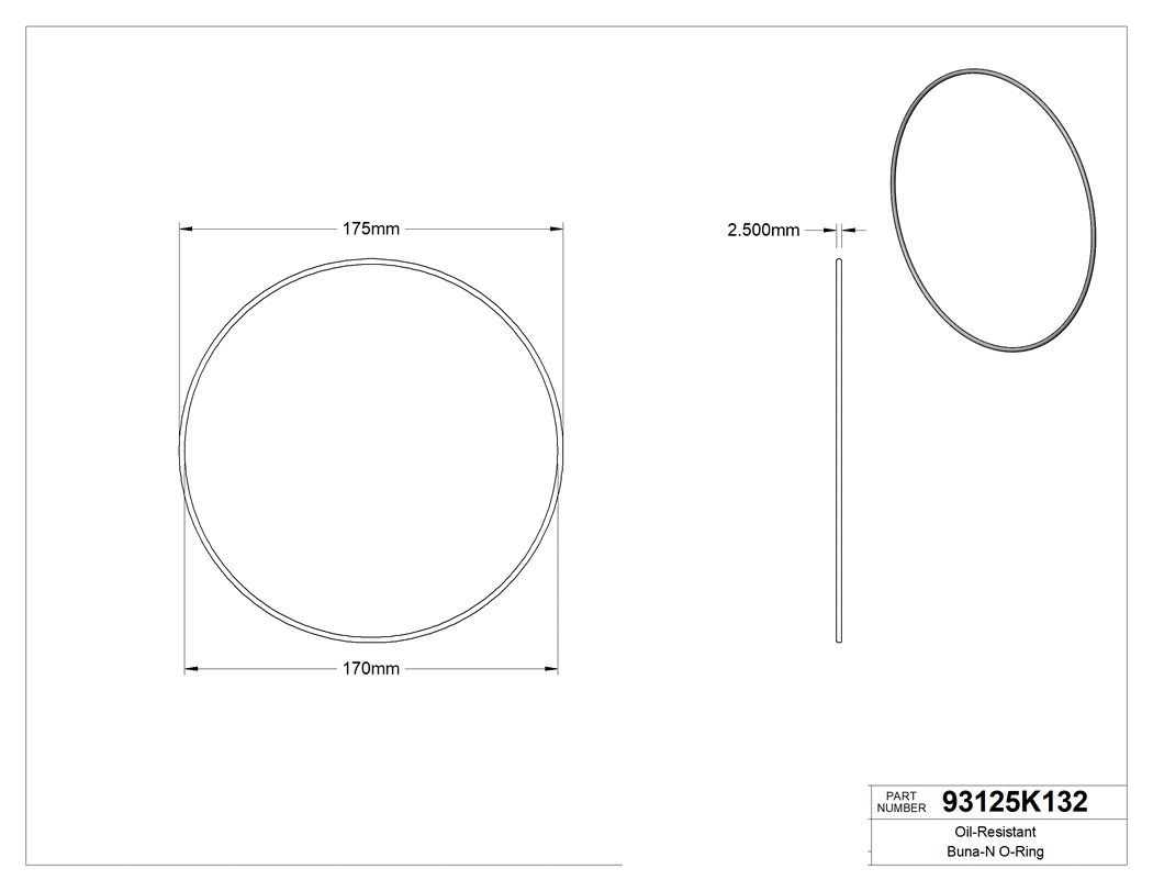 Technical drawing - 93125K132